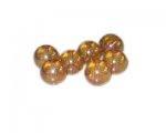 12mm Glowing Planet Galaxy Glass Bead, approx. 14 beads