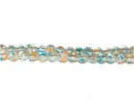 6mm Summer Floral Crackle Season Glass Bead, approx. 73 beads