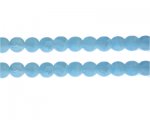 10mm Soft Turquoise Gemstone-Style Glass Bead, approx. 16 beads