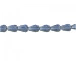 10 x 6mm Midnight Blue Faceted Drop Glass Bead, 13" string 10 x 6mm Midnight Blue Faceted Drop Glass Bead, 13" string