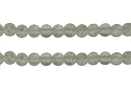(image for) 8mm White Crackle Frosted Glass Bead, approx. 36 beads
