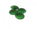 20mm Green Floral Lampwork Glass Bead, 4 beads 20mm Green Floral Lampwork Glass Bead, 4 beads