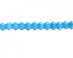 6mm Turquoise Faceted Cube Glass Bead, 12" string 6mm Turquoise Faceted Cube Glass Bead, 12" string