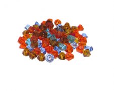 (image for) Approx. 1oz. x 6mm Half-Bicone Glass Bead Mix