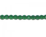 8mm Green Faceted Glass Bead, 13" string 8mm Green Faceted Glass Bead, 13" string