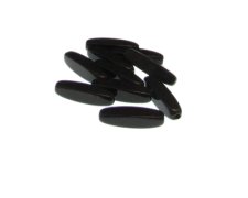 (image for) 20 x 4mm Black Squared Tube Glass Bead, 10 beads