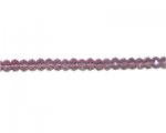 6 x 4mm Plum Faceted Rondelle Glass Bead, 13" string 6 x 4mm Plum Faceted Rondelle Glass Bead, 13" string