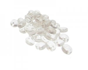 (image for) Approx. 1oz. x 8mm Crystal Disc Glass Bead, side-drill