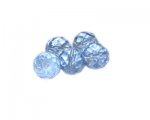 12mm Sky Blue Faceted Glass Bead, 5 beads 12mm Sky Blue Faceted Glass Bead, 5 beads