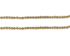 (image for) 3mm Golden Brown Faceted Bicone Glass Bead, 2 x 12" strings