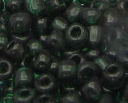 (image for) 6/0 Forest Green Transparent Glass Seed Bead, 1oz. Bag