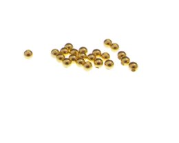 (image for) 4mm Gold Iron Spacer Bead, approx. 60 beads