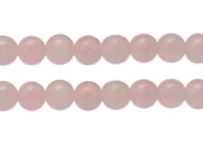 (image for) 12mm Rose Quartz Gemstone-Style Glass Bead, approx. 15 beads
