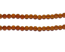 (image for) 6mm Rust Crackle Frosted Glass Bead, approx. 46 beads