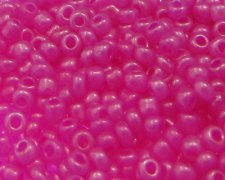 (image for) 11/0 Bright Pink Ceylon Glass Seed Beads, 1oz. bag