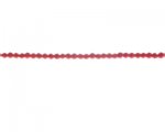 3mm Strawberry Red Opaque Faceted Bi-cone Glass Bead, 2 x 12" st 3mm Strawberry Red Opaque Faceted Bi-cone Glass Bead, 2 x 12" st