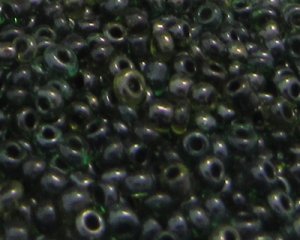 (image for) 11/0 Olive Transparent Glass Seed Beads, 1oz. bag