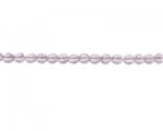 6mm Pale Plum Faceted Glass Bead, 12" string 6mm Pale Plum Faceted Glass Bead, 12" string