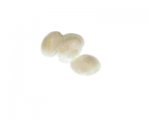 16mm White Foil Lampwork Glass Bead, 4 beads 16mm White Foil Lampwork Glass Bead, 4 beads