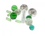 Approx. 1.5 - 2oz. Silvery Green Glass Bead Mix Approx. 1.5 - 2oz. Silvery Green Glass Bead Mix