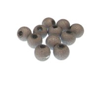 (image for) 10mm Silver Druzy-Style Glass Bead, 12 beads, large hole
