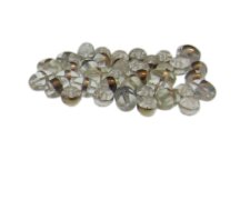 (image for) Approx. 1oz. x 6xmm Crystal Glass Bead w/Silver Line Mix
