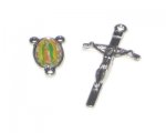 50 x 26mm Silver Metal Cross + Rosary Component Set 50 x 26mm Silver Metal Cross + Rosary Component Set