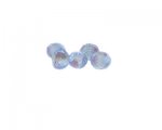 8 x 10mm Sky Blue Floral Lampwork Glass Bead, 5 beads 8 x 10mm Sky Blue Floral Lampwork Glass Bead, 5 beads