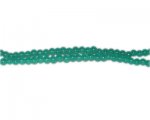 4mm Grass Green Jade-Style Glass Beads, approx. 105 beads