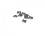 10mm Silver Diamond Etched Metal Spacer Bead, 8 beads 10mm Silver Diamond Etched Metal Spacer Bead, 8 beads