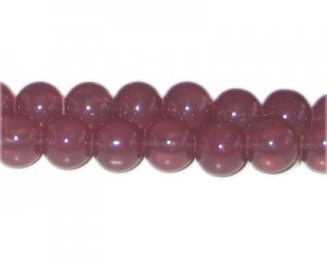 12mm Cinnamon Jade-Style Glass Bead, approx. 18 beads