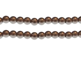 (image for) 8mm Slate Glass Pearl Bead, approx. 54 beads