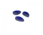 16 x 12mm Dark Blue Matte Vintage-Style Glass Bead, 5 beads 16 x 12mm Dark Blue Matte Vintage-Style Glass Bead, 5 beads