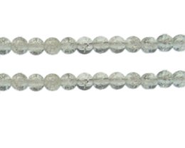 (image for) 8mm Ice Crackle Glass Bead, approx. 55 beads