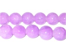 (image for) 12mm Amethyst-Style Glass Bead, approx. 18 beads