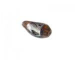 28mm Golden Brown Foil Handmade Glass Lampwork Bead 28mm Golden Brown Foil Handmade Glass Lampwork Bead