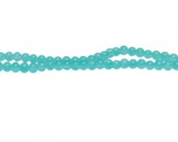 (image for) 4mm Sea Aqua Jade-Style Glass Bead, approx. 107 beads