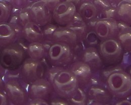 (image for) 6/0 Dark Lilac Ceylon Glass Seed Beads, 1oz. bag