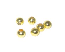 (image for) 8mm Gold Round Iron Bead, approx. 45 beads - large hole