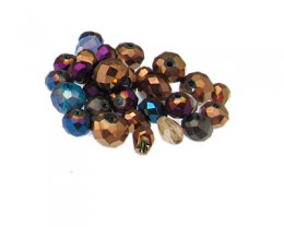 (image for) Approx. 1oz. Shiny Designer Glass Bead Mix