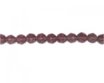 8mm Plum Faceted Glass Bead, 14" string 8mm Plum Faceted Glass Bead, 14" string
