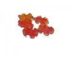 16 x 18mm Red/Orange Frilly Lampwork Glass Bead, 5 beads 16 x 18mm Red/Orange Frilly Lampwork Glass Bead, 5 beads