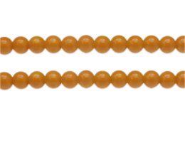 (image for) 8mm Orange Solid Color Glass Bead, approx. 49 beads