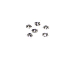 (image for) 4mm Silver Bead Cap, 10 caps