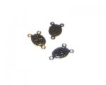 16 x 10mm Silver/Copper/Gold Thin Metal Rosary Component, 4 comp 16 x 10mm Silver/Copper/Gold Thin Metal Rosary Component, 4 comp