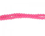 4mm Hot Pink Team and School Glass Bead, approx. 102 beads 4mm Hot Pink Team and School Glass Bead, approx. 102 beads