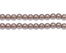 (image for) 8mm Mink Glass Pearl Bead, approx. 56 beads