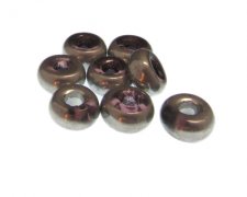 (image for) 16 x 8mm Antique Silver Electroplated Bead, 8 beads, large hole