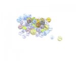 Approx. 1.5 - 2oz. x 5-8mm Color Faceted Glass Bead Approx. 1.5 - 2oz. x 5-8mm Color Faceted Glass Bead