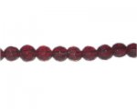 10mm Red Faceted Round Glass Bead, 13" string 10mm Red Faceted Round Glass Bead, 13" string